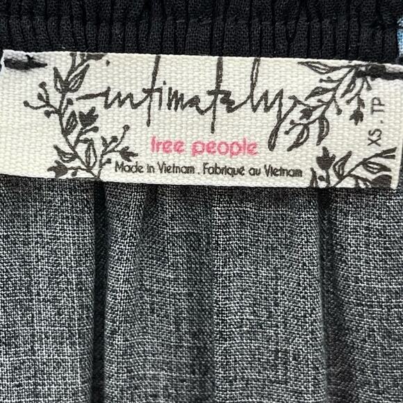 Free People Intimately Boho Navy Blue Talk To Me Trapeze Fairy Mini Dress XS - Picture 10 of 12